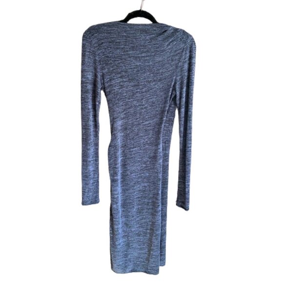 Aritzia Wilfred Free Klum midi faux wrap bodycon dress M - Picture 3 of 9